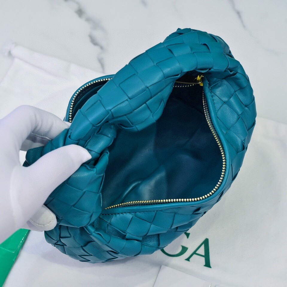 Bottega Veneta BV 651876 mini Jodie Blue Bottega Veneta Bv 651876 Mini Jodie Blue