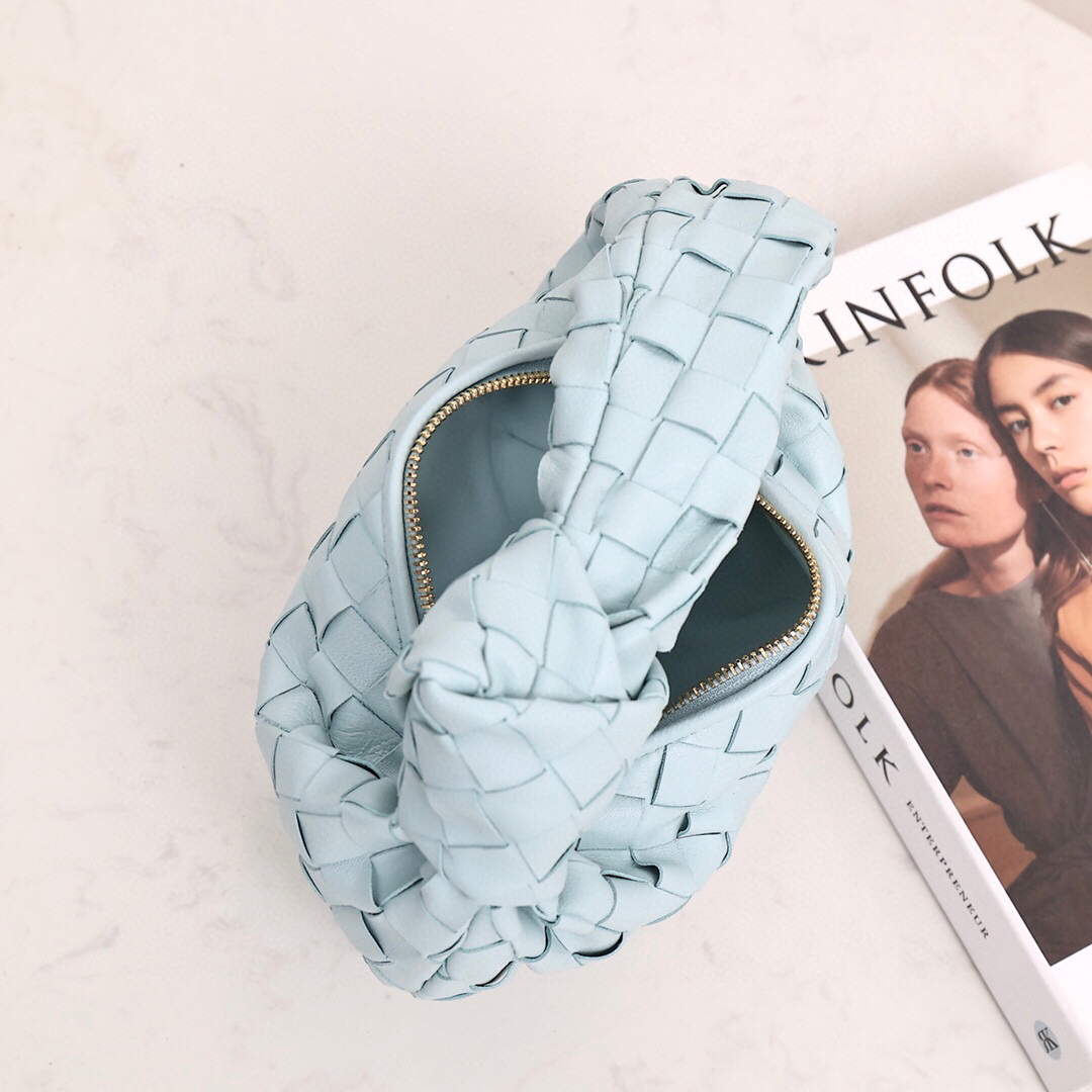 Bottega Veneta BV 651876 mini Jodie Light Blue Bottega Veneta Bv 651876 Mini Jodie Light Blue