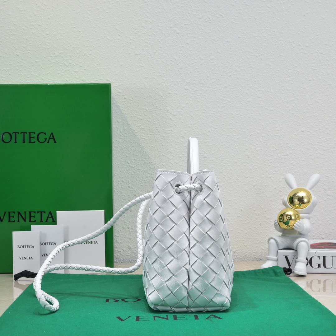 Bottega Veneta BV 743568 Small Andiamo White Bottega Veneta Bv 743568 Small Andiamo White