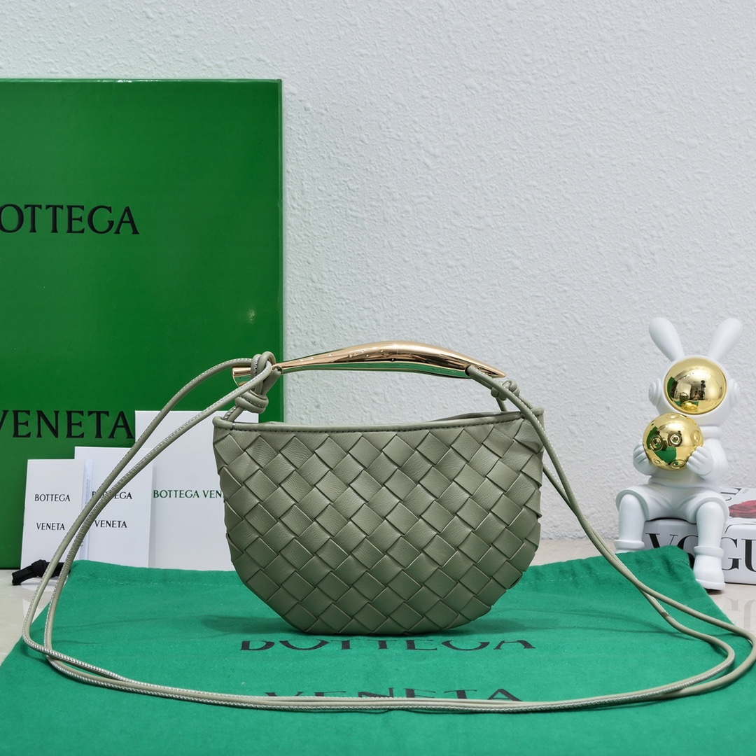 Bottega Veneta BV 744267 Mini Sardine Green Bottega Veneta Bv 744267 Mini Sardine Green