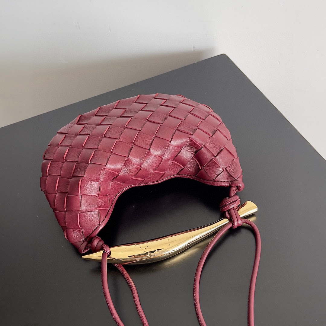 Bottega Veneta BV 744267 Mini Sardine Wine Red Bottega Veneta Bv 744267 Mini Sardine Wine Red