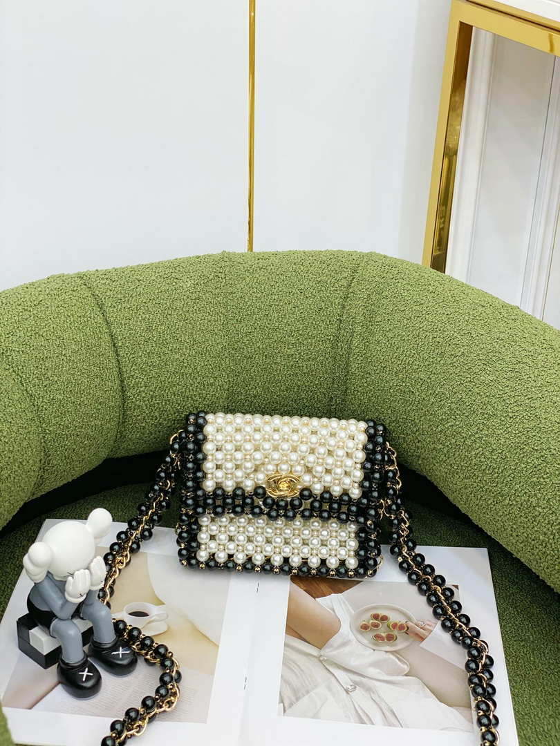 Chanel 22SS summer new collection artificial pearls and glazed pearl strings White