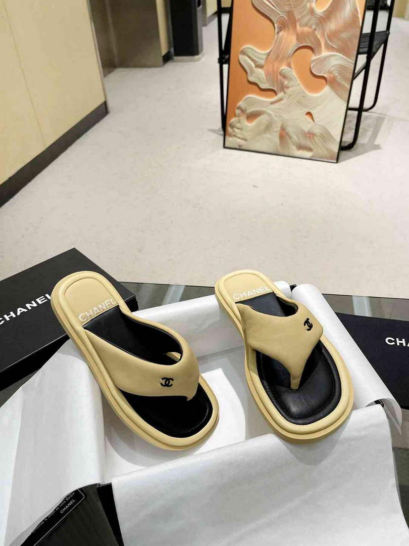 Chanel G38865 Sandals Mules Fabric Women C91182