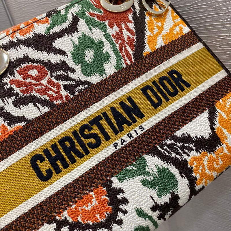 Dior M0565 Medium Lady D-lite Embroidery Bag