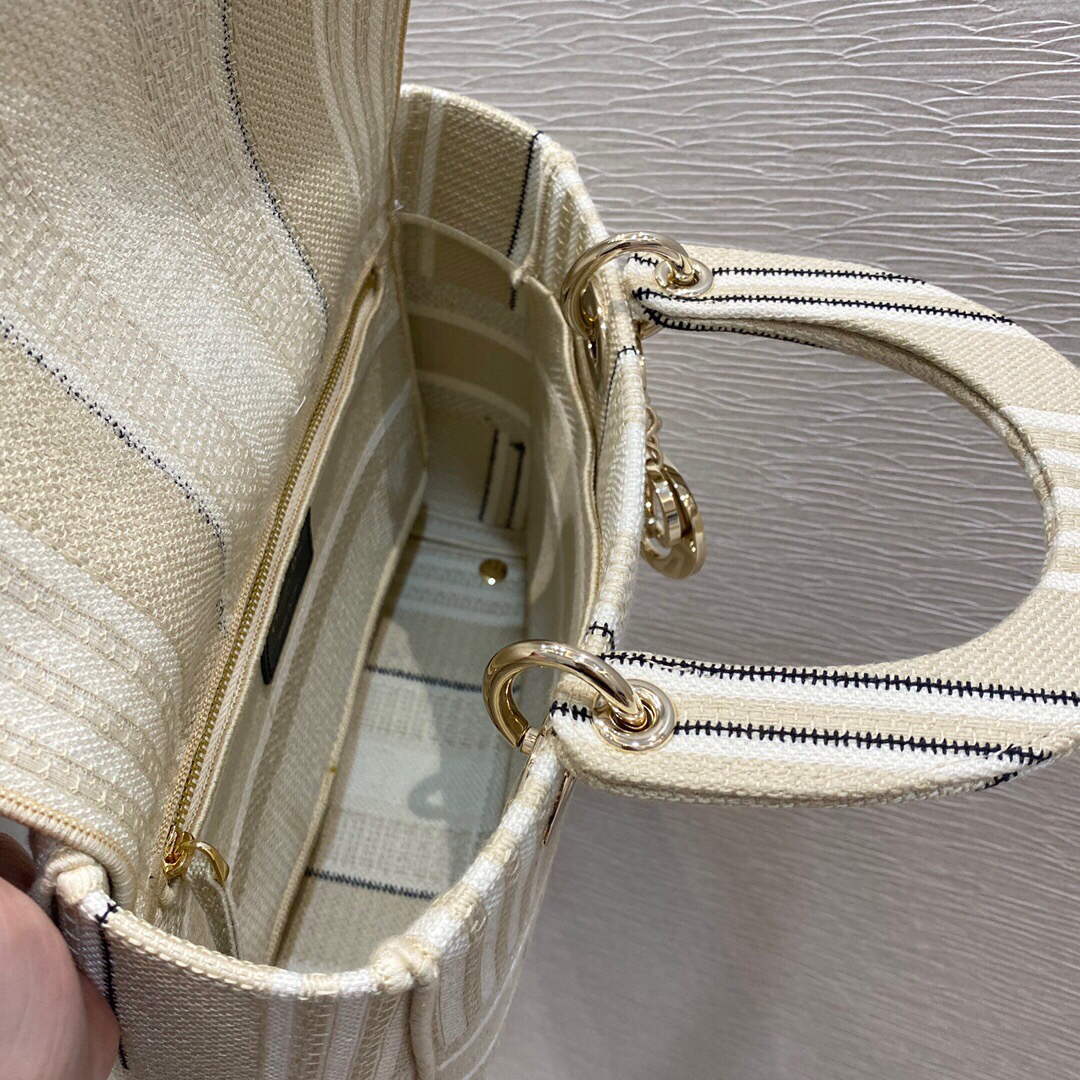 Dior M0565 Medium Lady D-lite Embroidery Bag Dior M0565 Medium Lady D Lite Embroidery Bag