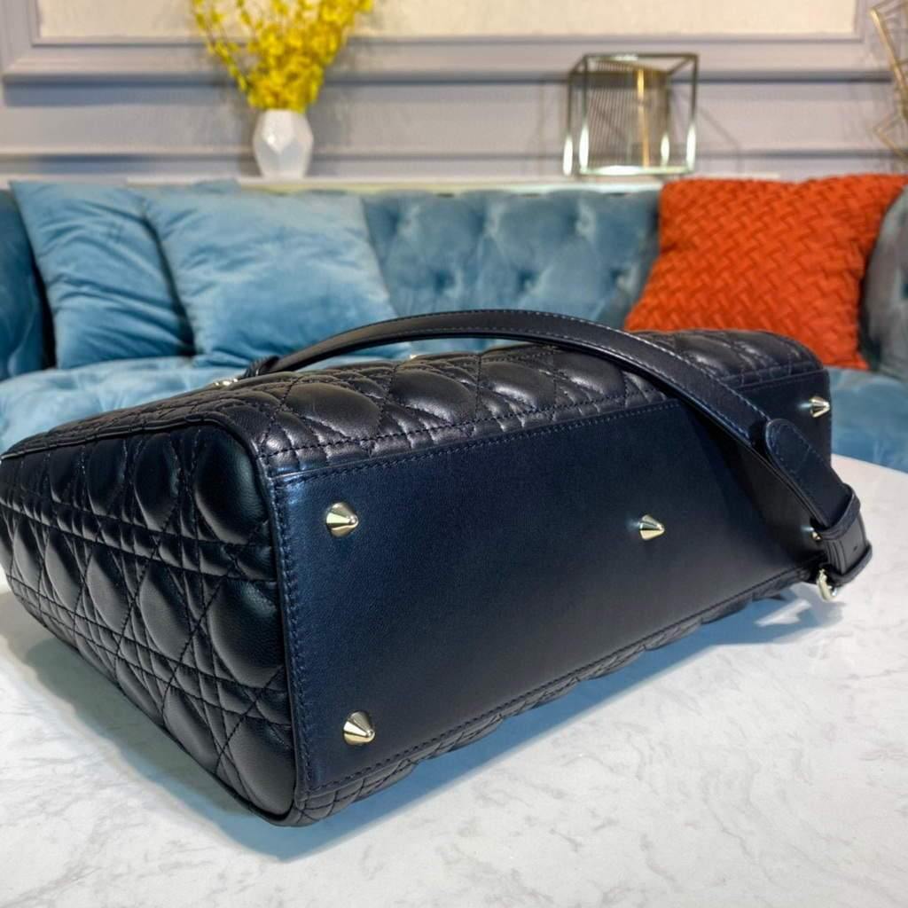 Dior M0566 Large Lady Dior Bag Black Cannage Lambskin