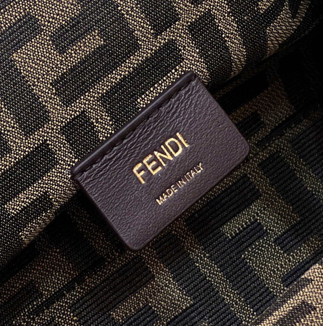Fendi 8BP129 Fendi First Small Gold sequinned bag 80018M