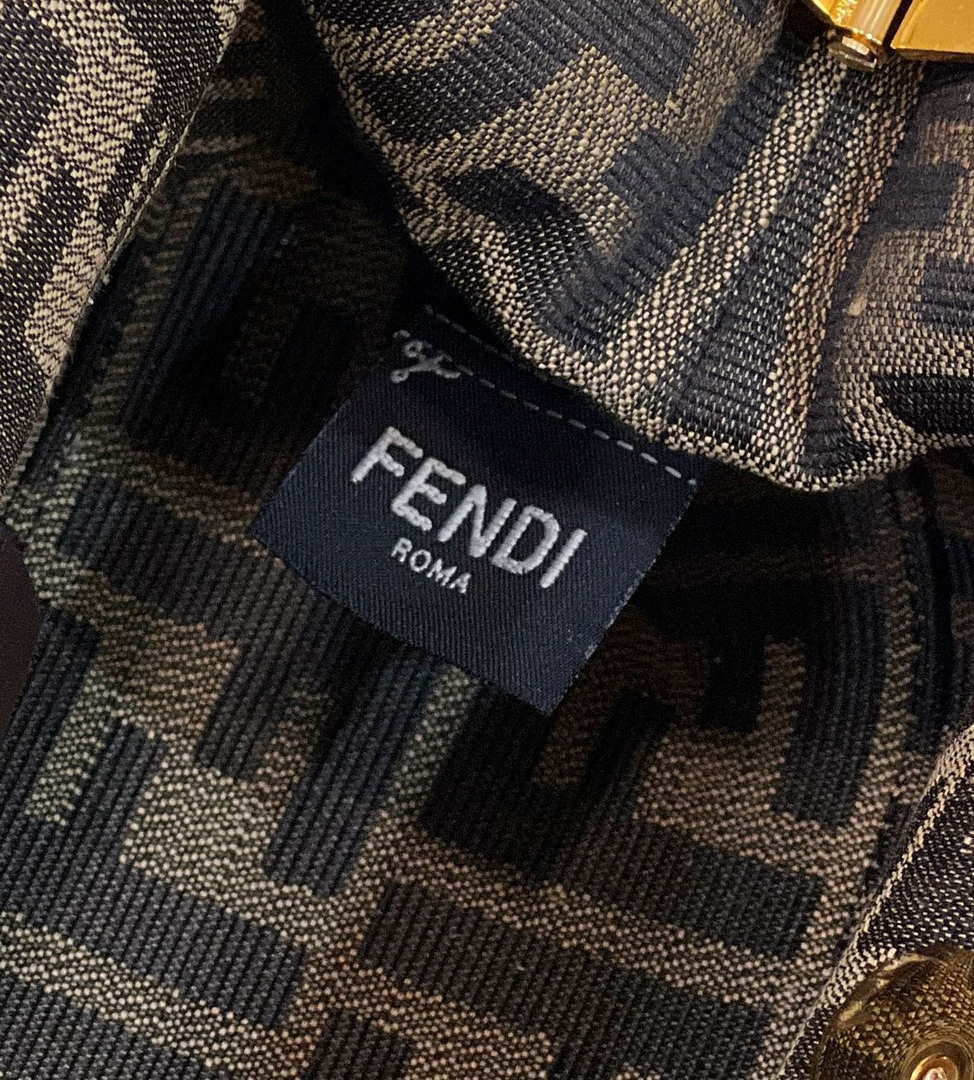 Fendi 8BP129 Fendi First Small Gold sequinned bag 80018M