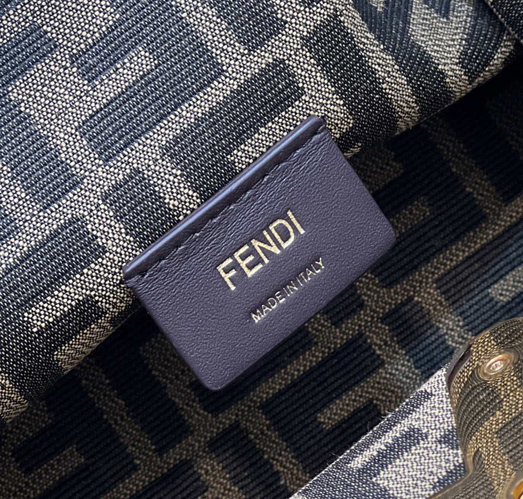 Fendi 8BP129 First Small Fuchsia leather bag 80018M Yellow