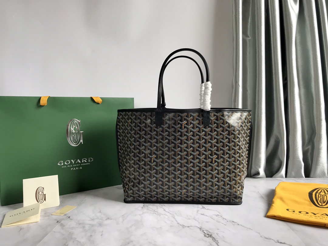 Goyard GMLTY01CL03P Saint Louis GM Bag Brown with Blacck