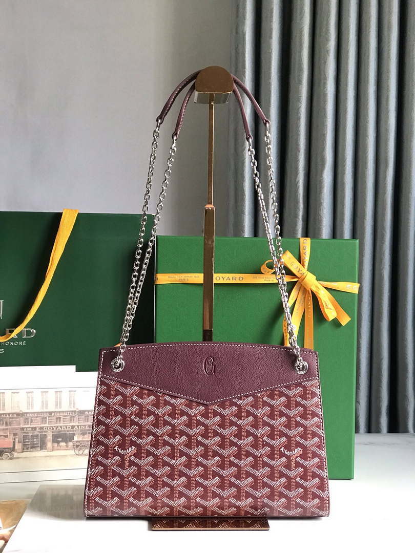 Goyard ROUETSPMLTY07CL07P Rouette Structuré PM Bag Wine Red