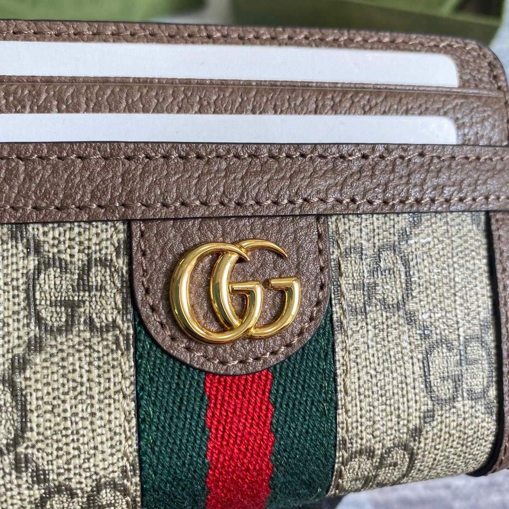 Gucci ??658552 Ophidia GG Card Case Wallet