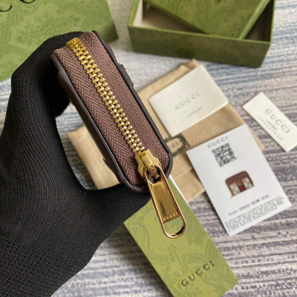 Gucci ??658552 Ophidia GG Card Case Wallet