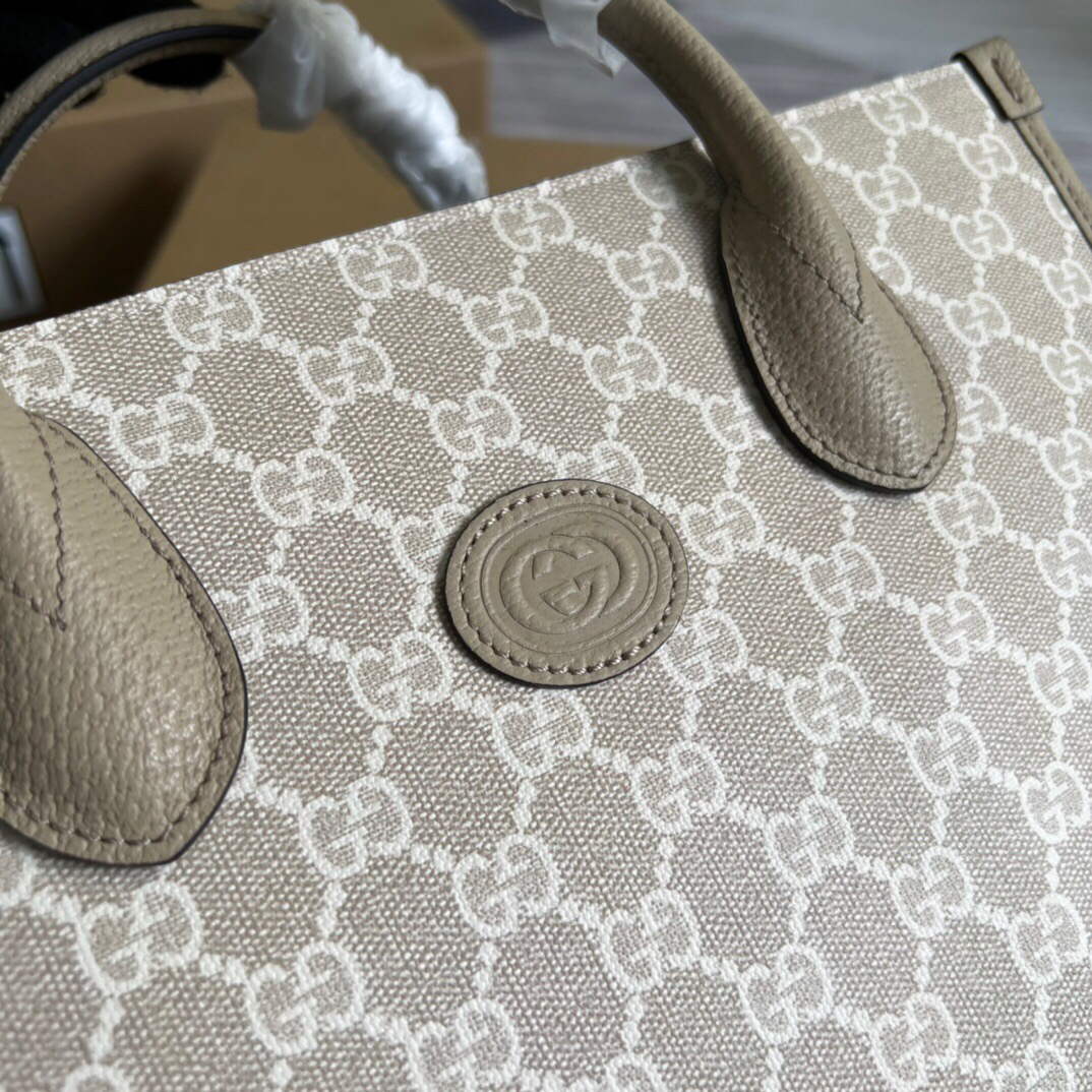 Gucci 659983 GG Small Tote Bag Beige