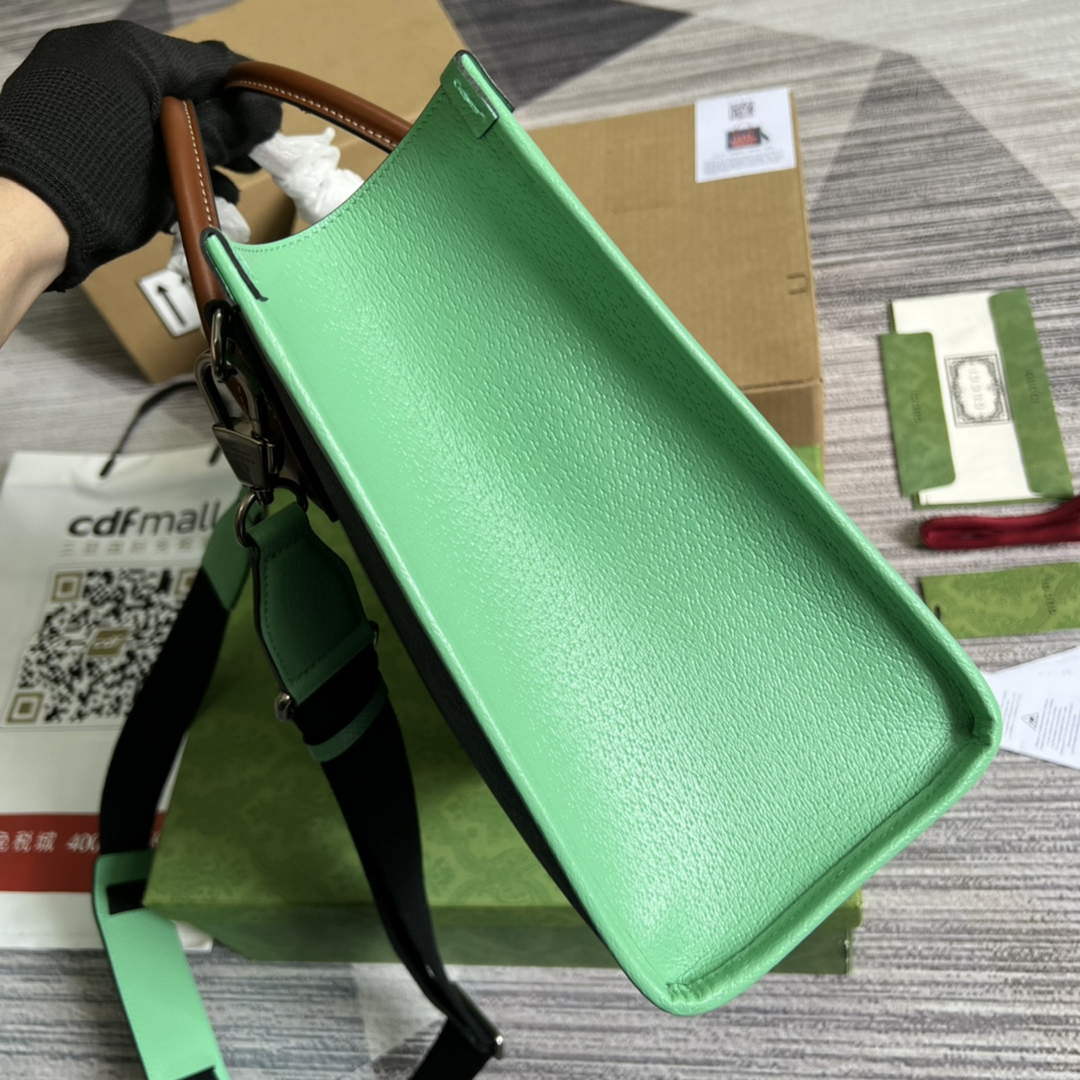 Gucci 680956 Exquisite Gucci Small Tote Bag Green Gucci 680956 Exquisite Gucci Small Tote Bag Green