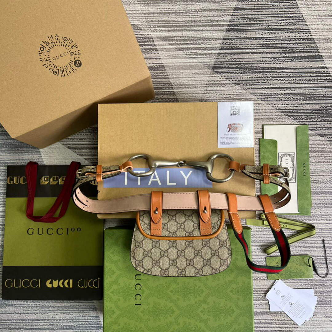 Gucci 681137 Gucci Bamboo 1947 mini belt bag Brown