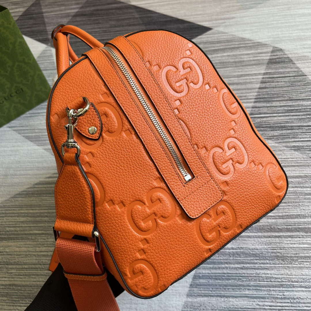 Gucci 725282 Jumbo GG Small Duffle Bag Orange