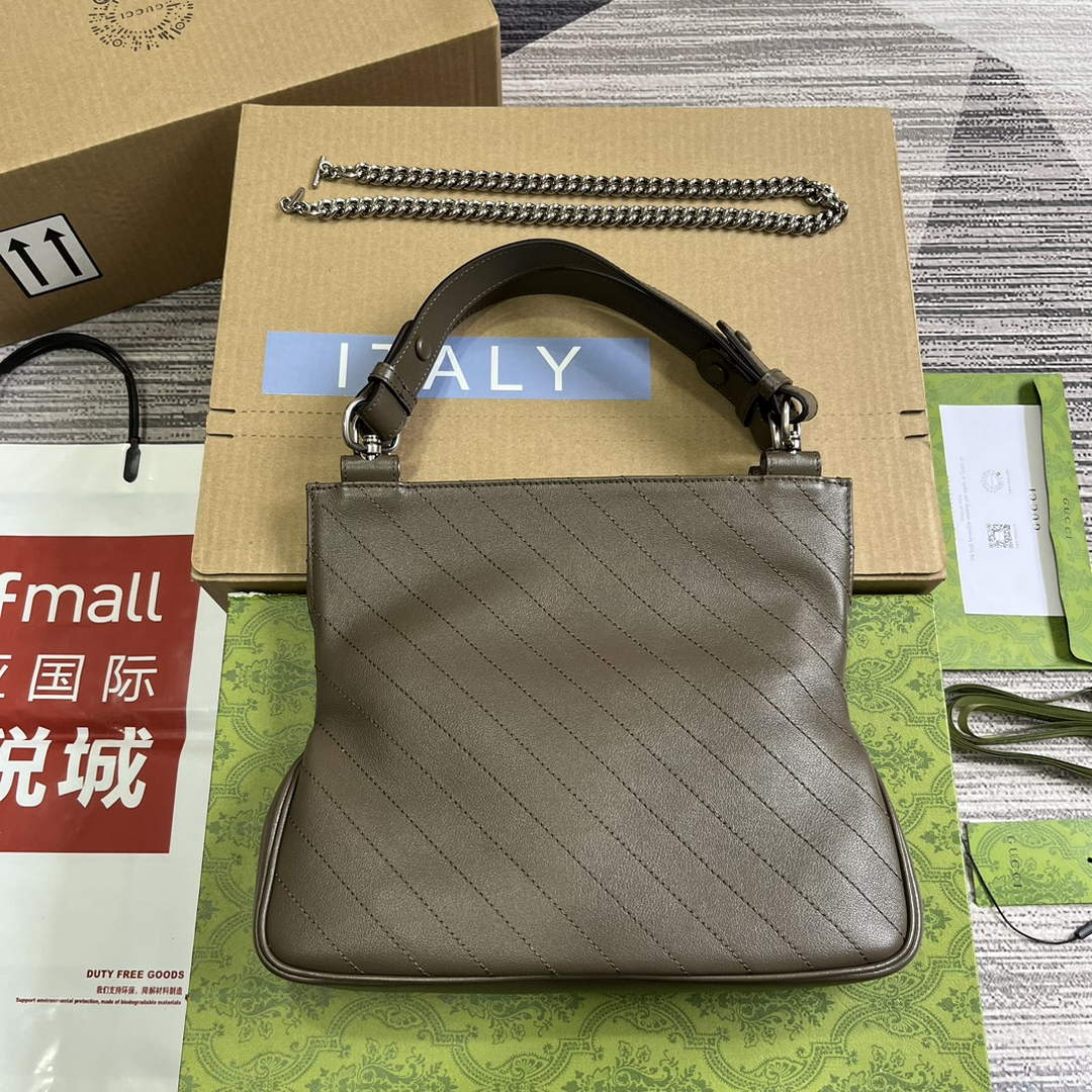 Gucci 751518 Gucci Blondie Small Tote Bag Brown Leather Gucci 751518 Gucci Blondie Small Tote Bag Brown Leather