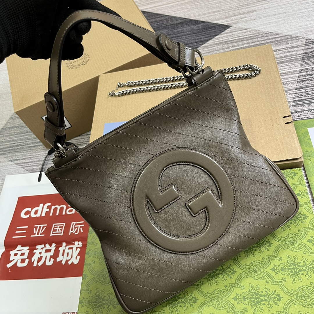 Gucci 751518 Gucci Blondie Small Tote Bag Brown Leather Gucci 751518 Gucci Blondie Small Tote Bag Brown Leather