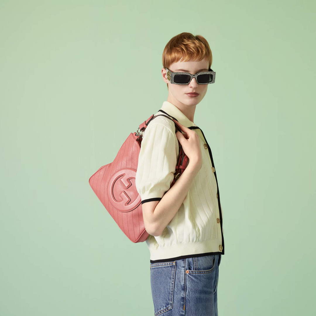 Gucci 751518 Gucci Blondie Small Tote Bag Rose Pink Leather Gucci 751518 Gucci Blondie Small Tote Bag Rose Pink Leather