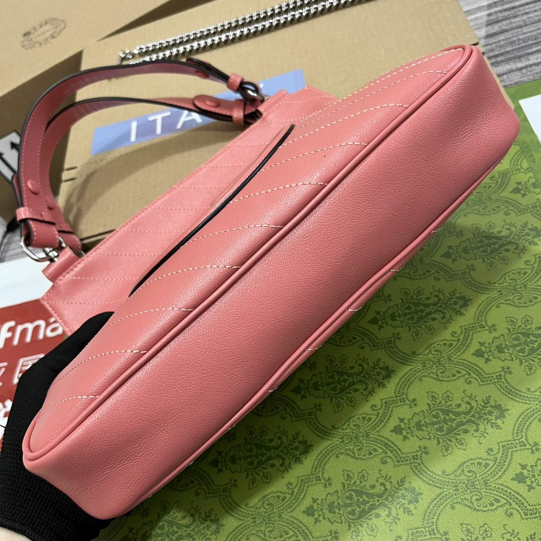 Gucci 751518 Gucci Blondie Small Tote Bag Rose Pink Leather Gucci 751518 Gucci Blondie Small Tote Bag Rose Pink Leather
