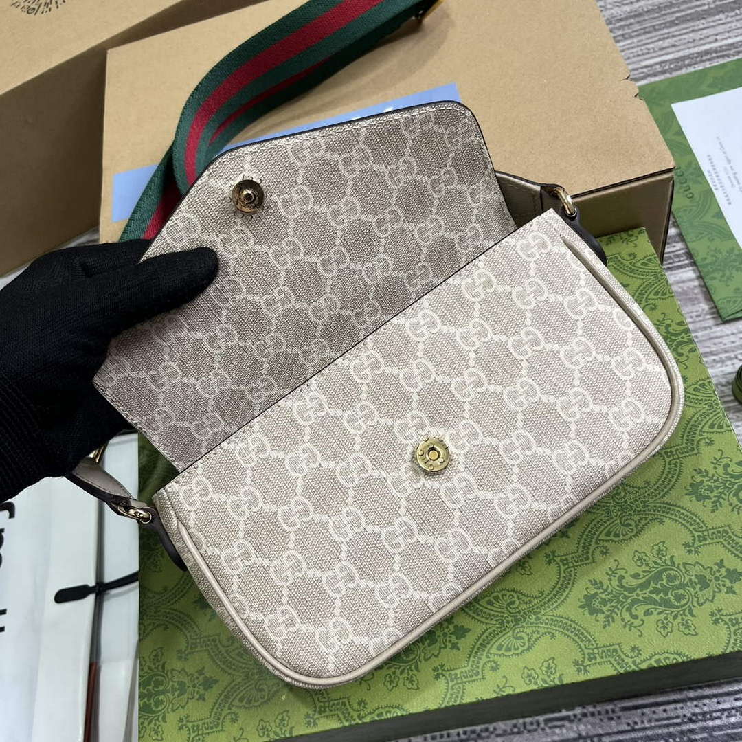 Gucci 764961 Ophidia Mini Bag Oatmeal