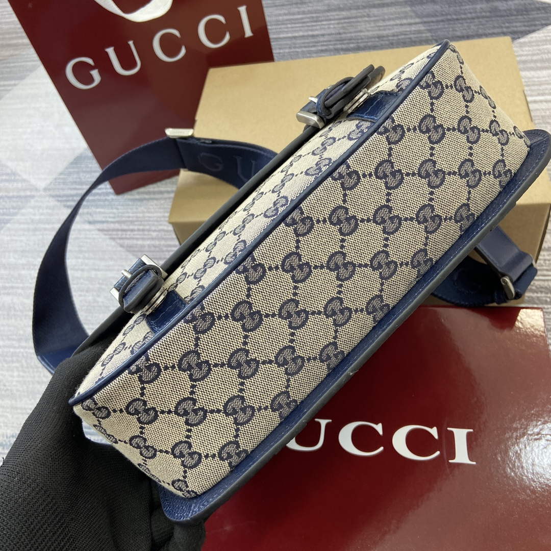 Gucci 794872 GG Crossbody Bag Dark Blue