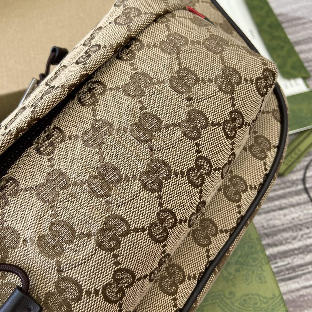 Gucci 802096 Small GG Crossbody Bag Brown