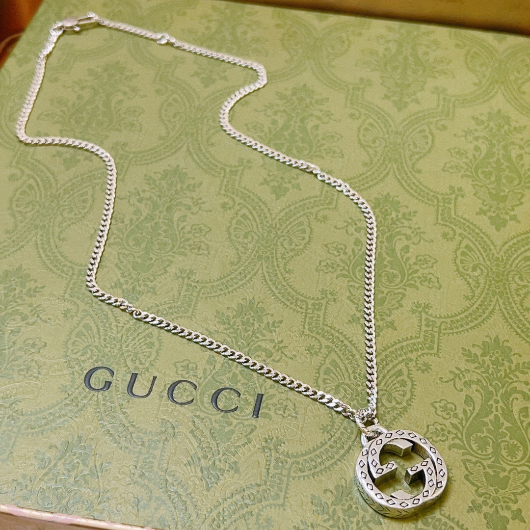 Gucci nterlocking necklace silver G2603173 Gucci Nterlocking Necklace Silver G2603173
