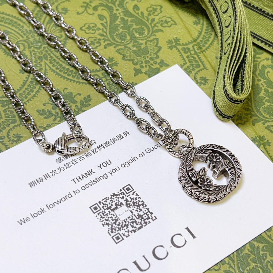 Gucci nterlocking necklace silver G2603174 Gucci Nterlocking Necklace Silver G2603174