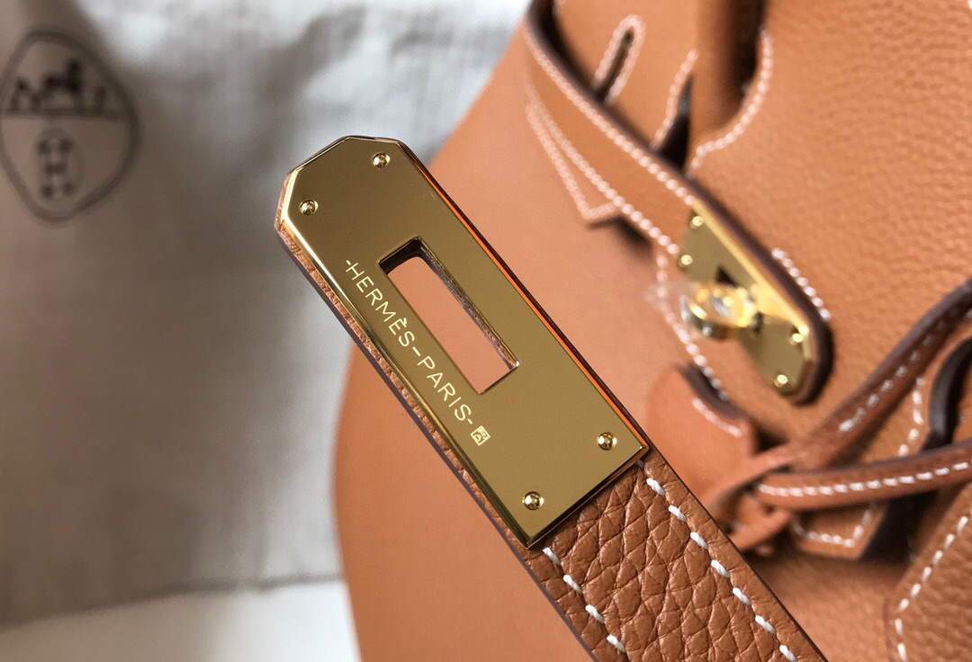 Hermes Birkin Designer Tote Bag Togo Leather 28340 Tan