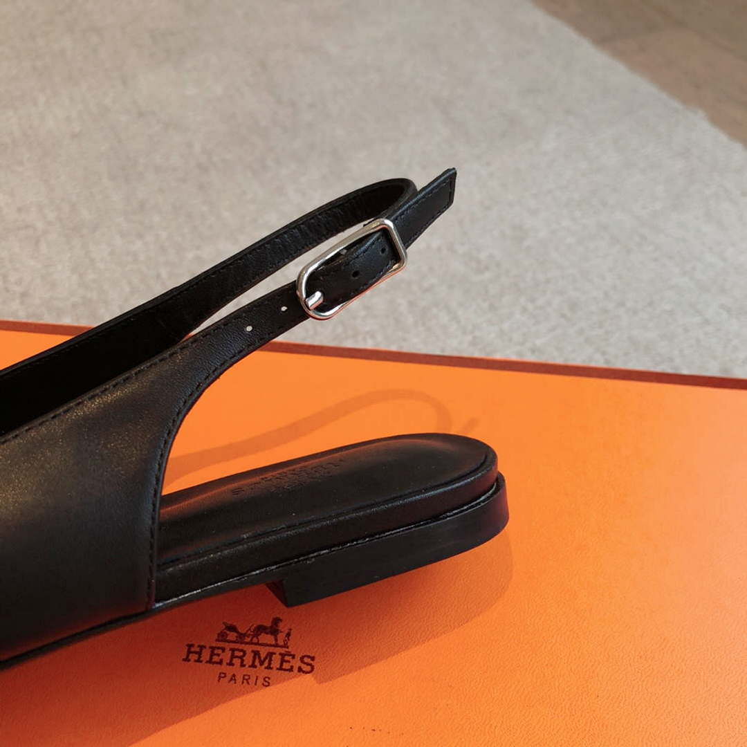 Hermes H241158Zv1D360 Innocente Slingback Shoes H990026