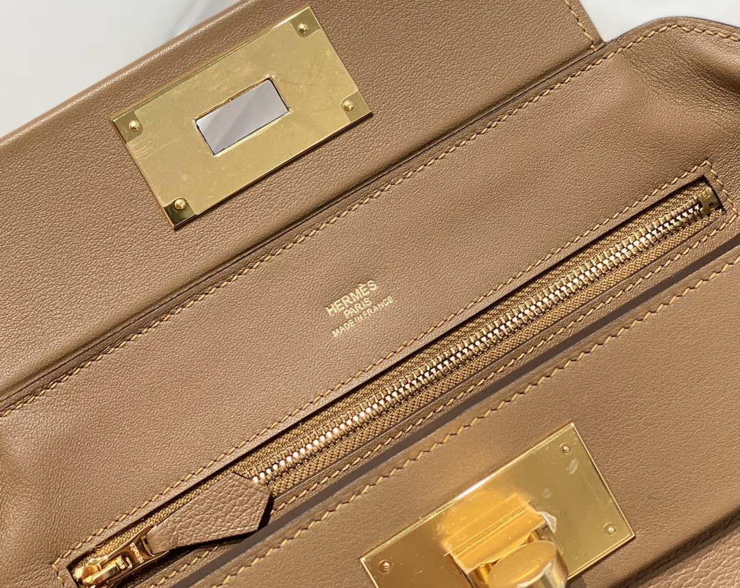 Hermes Mini 2424 Leather 21cm H230263 Weimaraner color