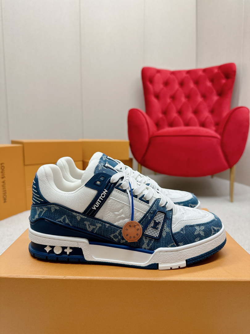 Louis Vuitton 1A9JG2 Men Women’s LV Trainer Sneaker L62485