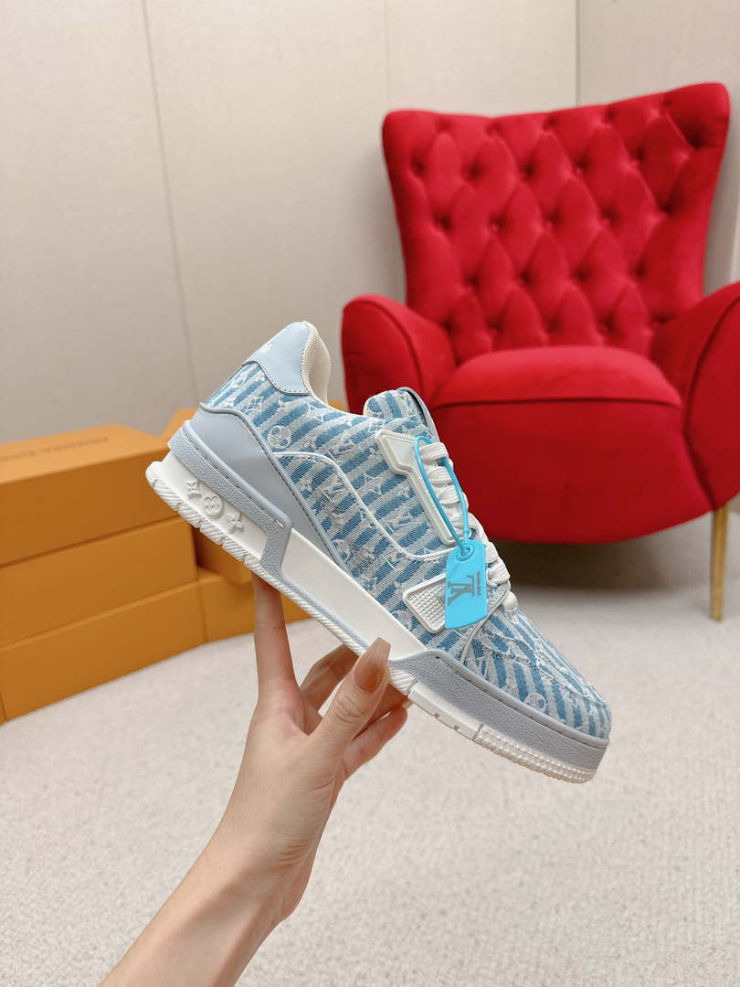 Louis Vuitton 1ABG0H Men Women’s LV Trainer Sneaker L62476
