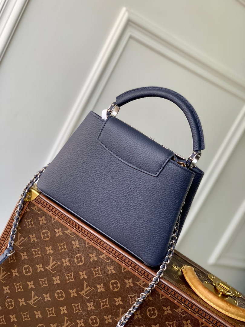 Louis Vuitton LV M12751 Capucines BB Handbag Blue Louis Vuitton Lv M12751 Capucines Bb Handbag Blue