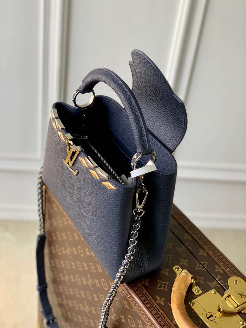 Louis Vuitton LV M12751 Capucines BB Handbag Blue Louis Vuitton Lv M12751 Capucines Bb Handbag Blue