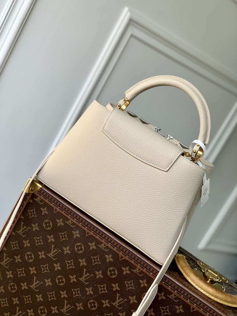Louis Vuitton LV M12751 Capucines MM Handbag Apricot Louis Vuitton Lv M12751 Capucines Mm Handbag Apricot
