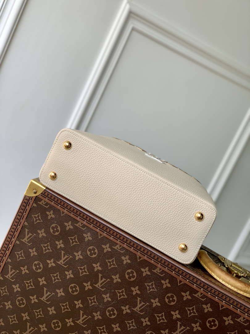 Louis Vuitton LV M12751 Capucines MM Handbag Apricot Louis Vuitton Lv M12751 Capucines Mm Handbag Apricot