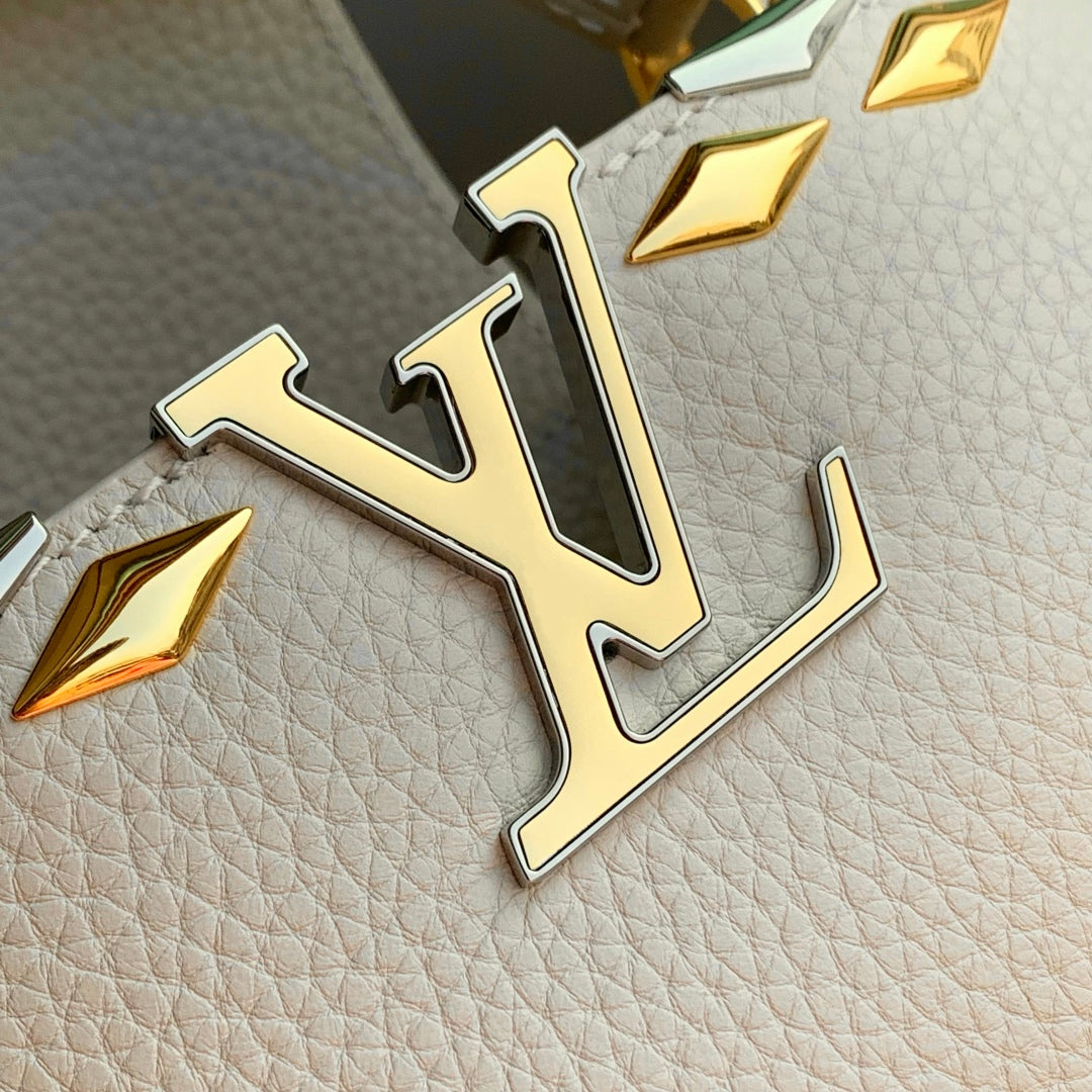 Louis Vuitton LV M12751 Capucines MM Handbag Apricot Louis Vuitton Lv M12751 Capucines Mm Handbag Apricot