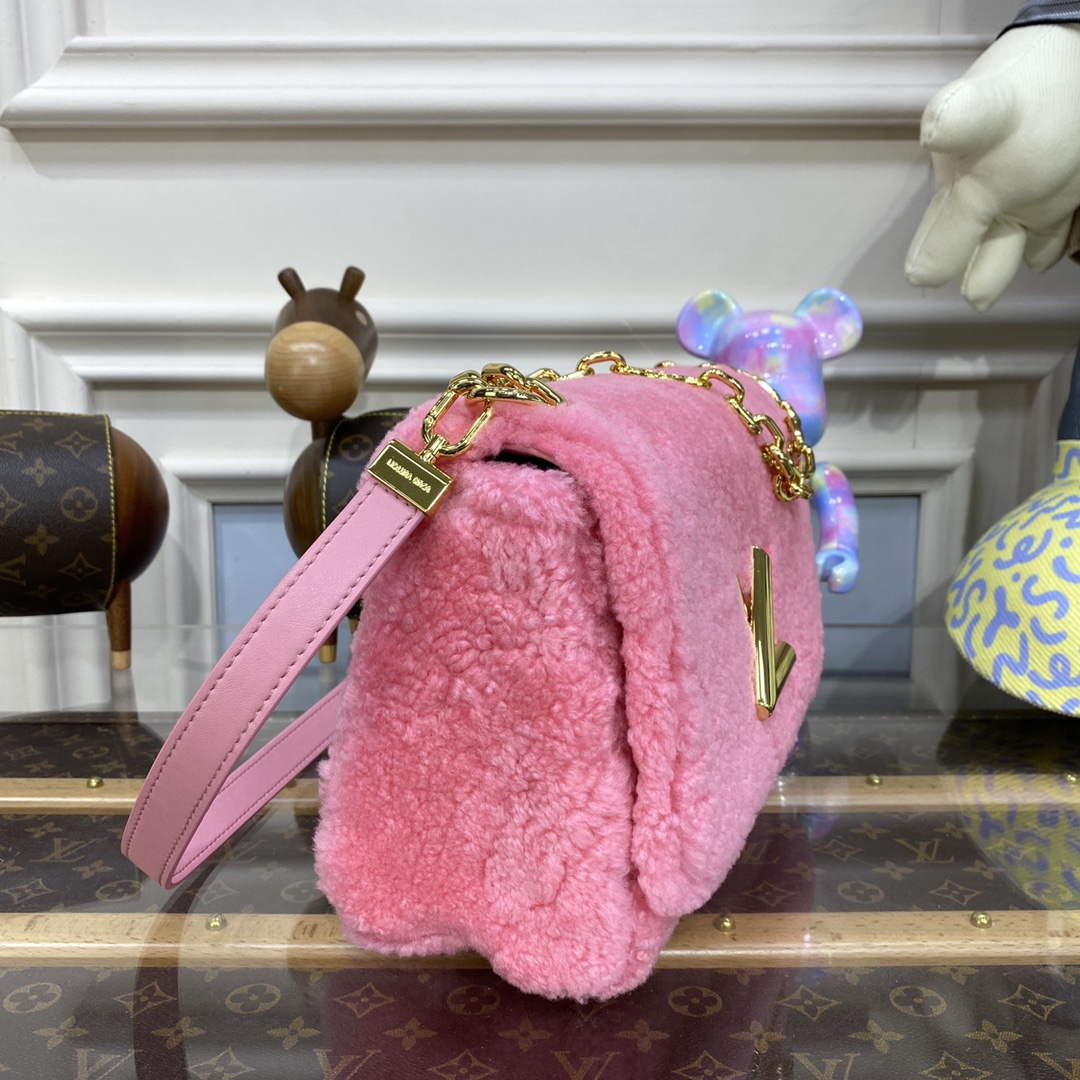 Louis Vuitton LV M21320 Twist MM Handbag Pink Louis Vuitton Lv M21320 Twist Mm Handbag Pink