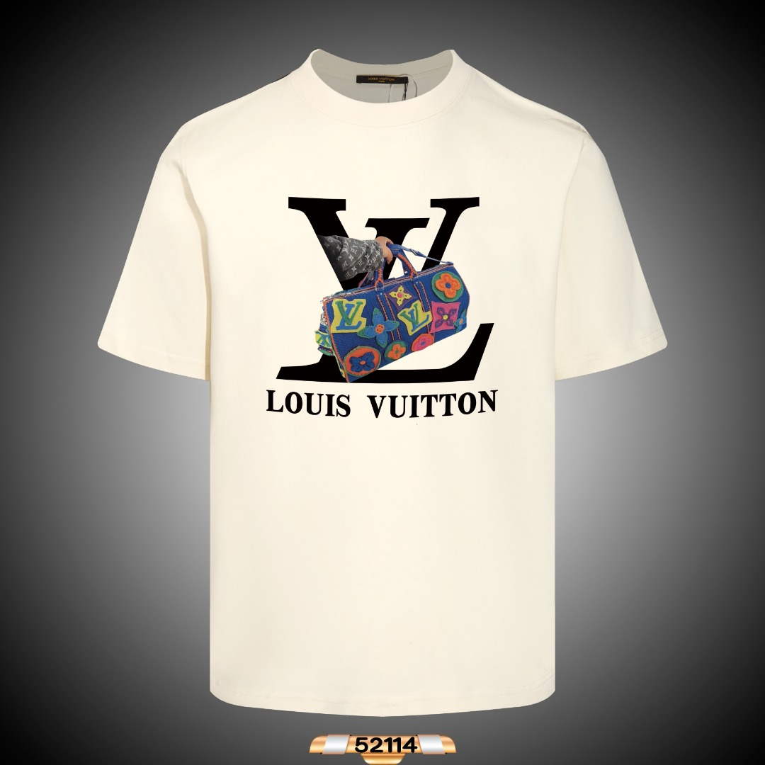 Louis Vuitton Men’s Women’s Short Sleeve T-shirt L36825