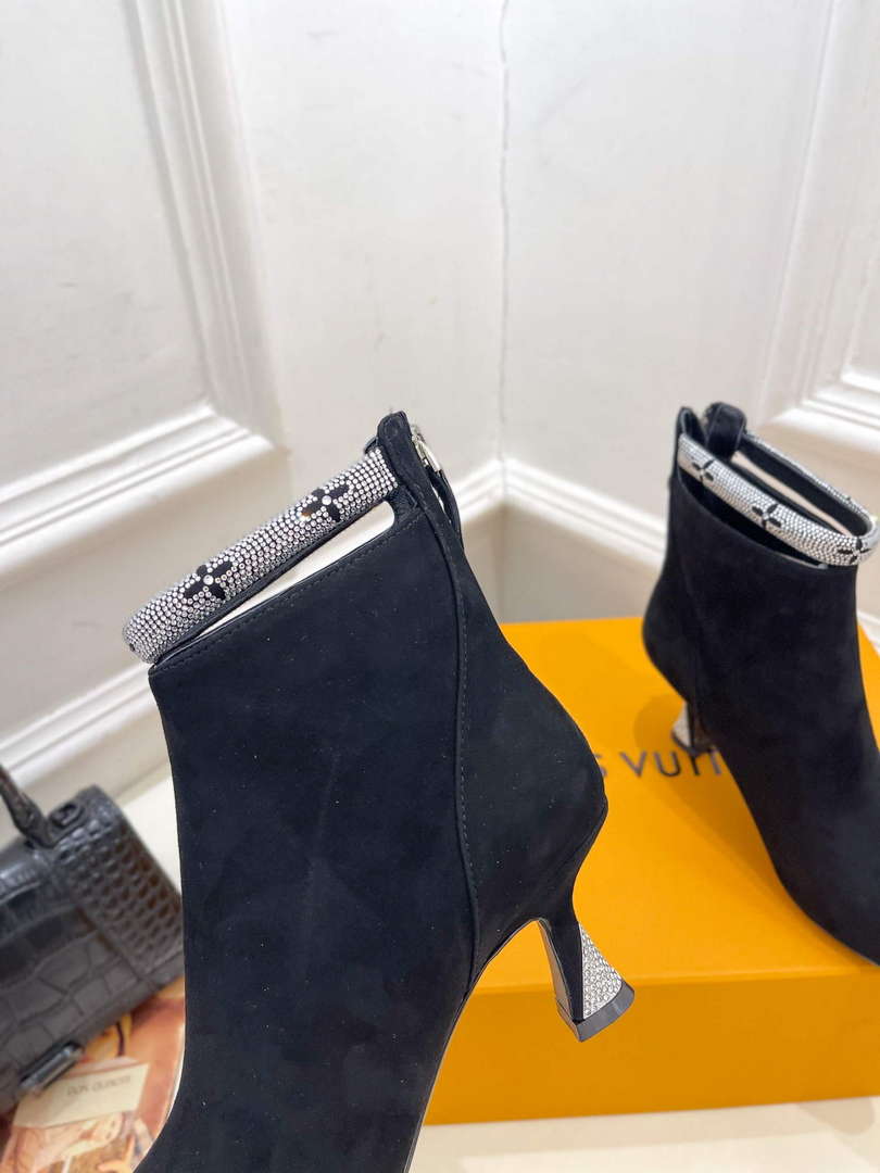 LV 1ACAKQ Louis Vuitton Women’s Sparkle Ankle Boot Heel 65mm L75231