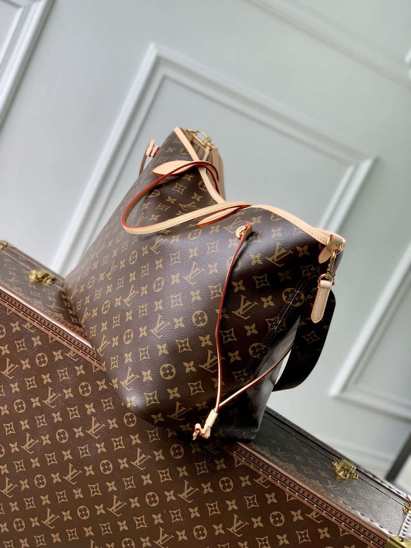 LV M11948 Louis Vuitton Reversible Neverfull Bandoulière Inside Out GM Handbag Gray