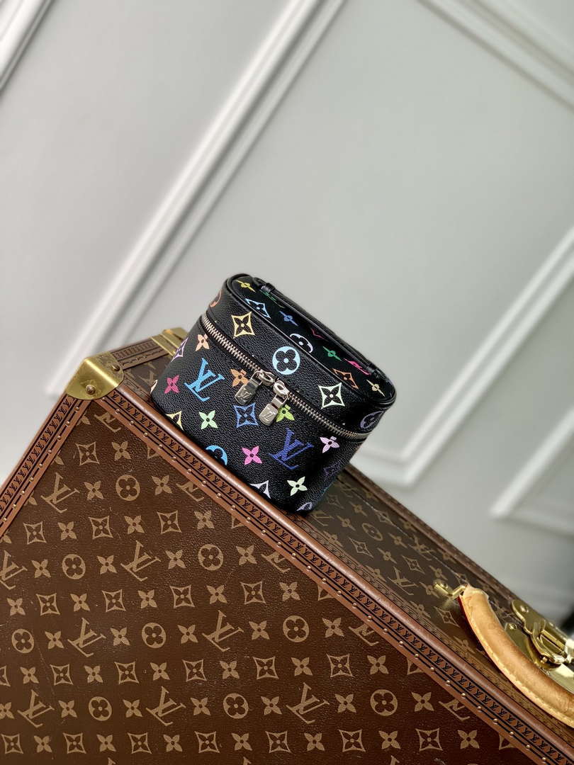 LV M14033 Louis Vuitton LV x TM Nice Nano Vanity Case Multicolored Black