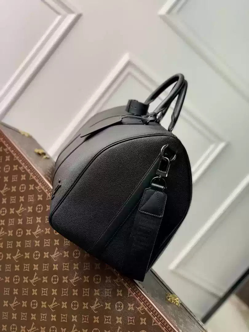 LV M21420 Louis Vuitton Keepall Bandoulière 50 Keepall Bandoulière LV Aerogram Black
