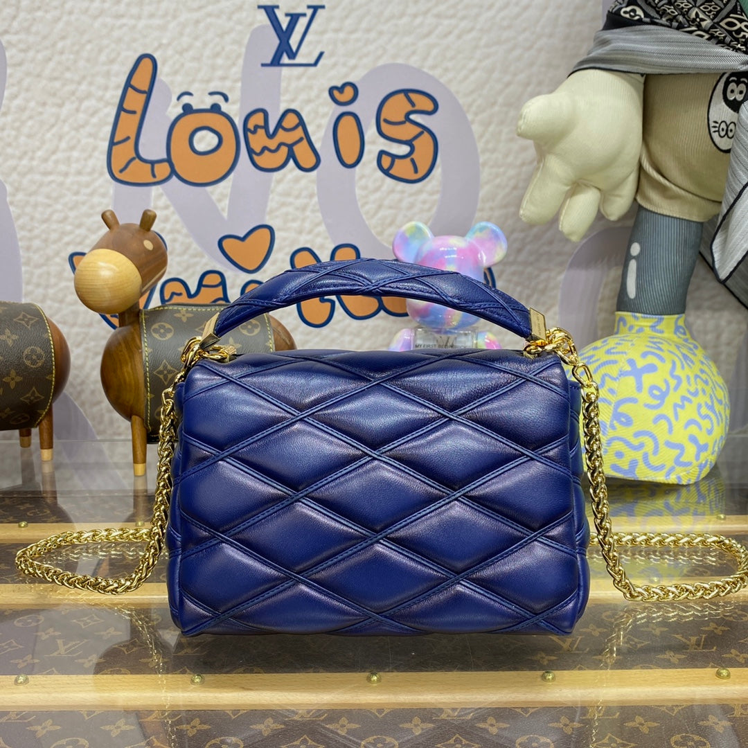 LV M23682 Louis Vuitton GO-14 MM Bag Bleu Marine Lv M23682 Louis Vuitton Go 14 Mm Bag Bleu Marine
