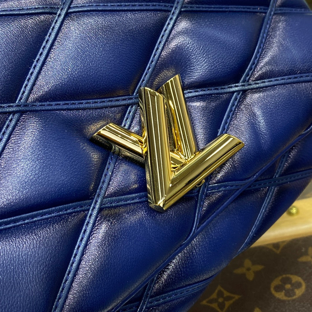 LV M23682 Louis Vuitton GO-14 MM Bag Bleu Marine Lv M23682 Louis Vuitton Go 14 Mm Bag Bleu Marine