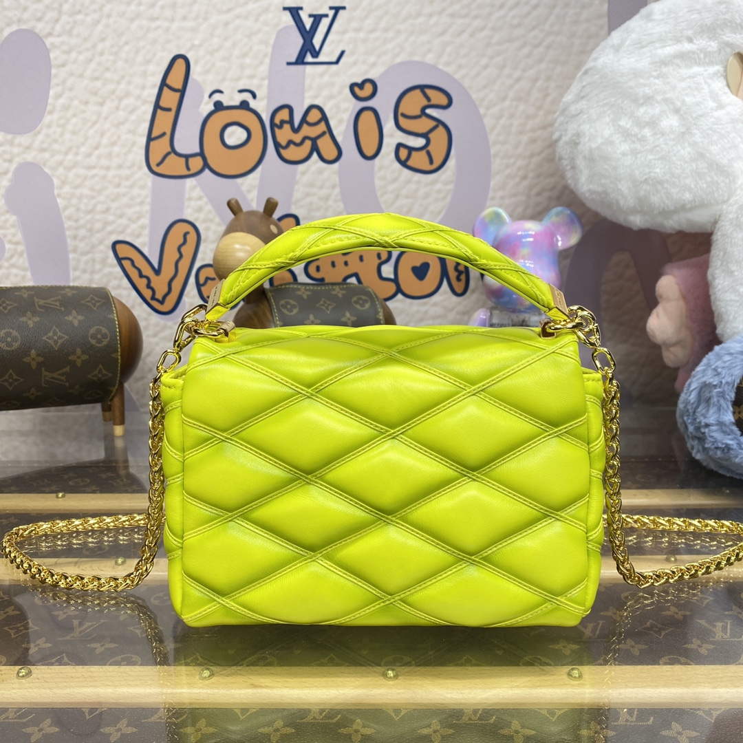 LV M24186 Louis Vuitton GO-14 MM Bag Lemon Yellow