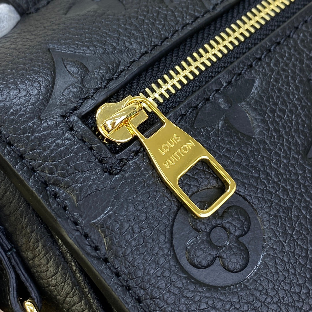 LV M46595 Louis Vuitton Pochette Métis East West bag Monogram Empreinte Leather Black Lv M46595 Louis Vuitton Pochette Métis East West Bag Monogram Empreinte Leather Black